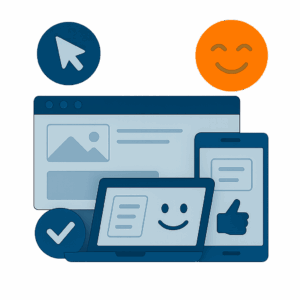 Leistungen Benutzerfreundliches WebDesign orange