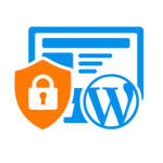 WordPress Sicherheit blau orange transparent 150x150 1