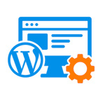 WordPress Wartung blau orange transparent 150x150 2